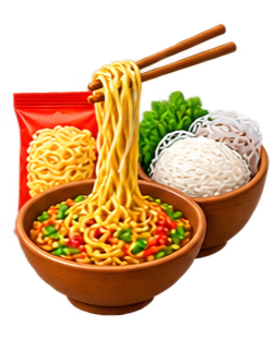Mie bihun dan kwetiau
